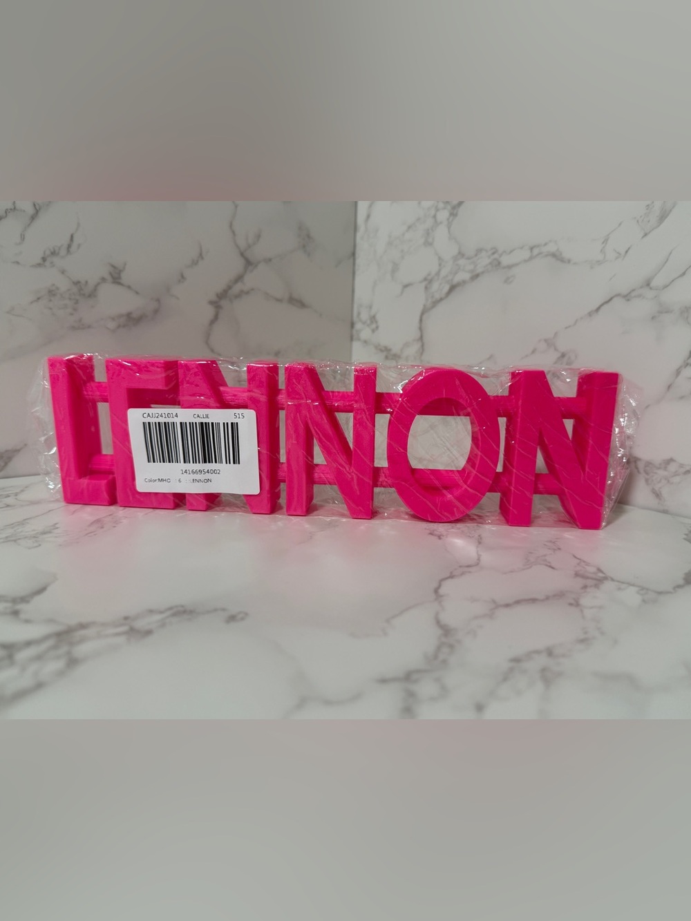 Hot Pink Letter Name Sign